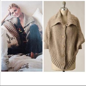 Anthropologie Nestle & Nuzzle Cape Cardigan Poncho